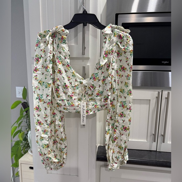 Nwt For Love and Lemons Tanya Top Small - Picture 2 of 3